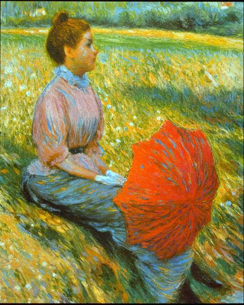 Lady in a Meadow - Федеріко Дзандоменегі