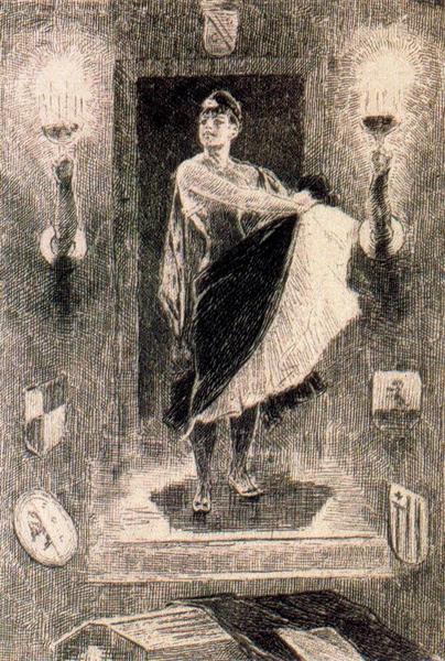 Illustration of 'Les Diaboliques', 1879 - Felicien Rops