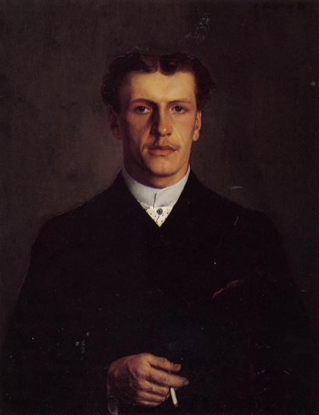 Paul Vallotton, the Artist`s Brother, 1886 - Феликс Валлотон
