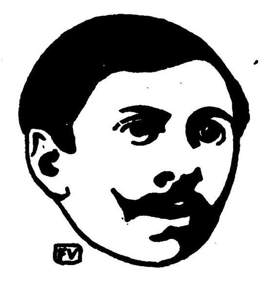 Portrait of French writer Paul Adam, 1896 - Фелікс Валлотон