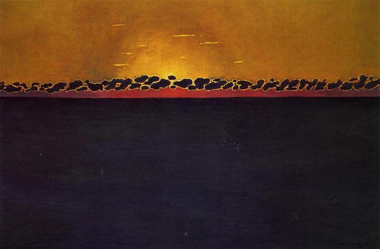Sunset, Gray Blue High Tide, 1911 - Фелікс Валлотон