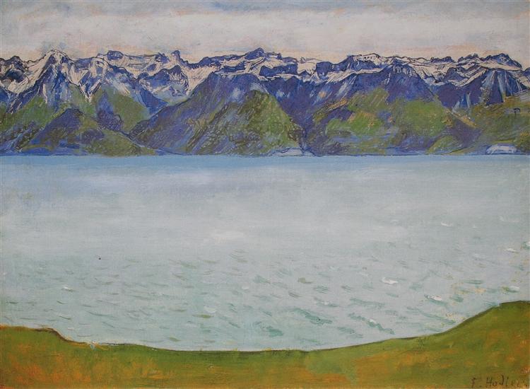 Lake Geneva with Savoyerbergen, c.1907 - Ferdinand Hodler