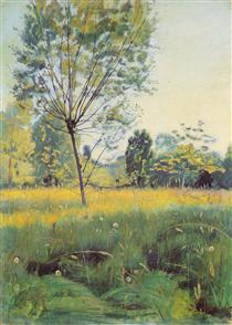 The Golden meadow - Ferdinand Hodler
