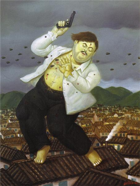 Death of Pablo Escobar, 1999 - Fernando Botero