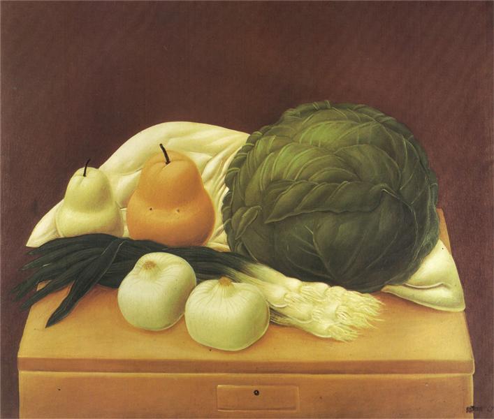 Kitchen Table, 1967 - Фернандо Ботеро