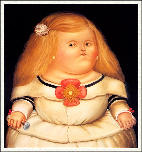 Menina (After Velazquez) - Fernando Botero