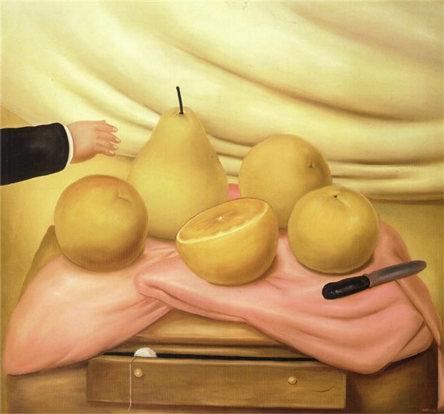 Still Life with Fruits, 1978 - Fernando Botero