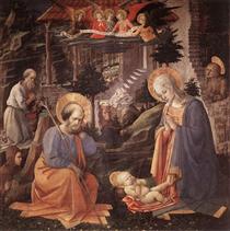Adoration Of The Child With Saints - Filippo Lippi