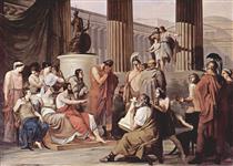 Odysseus am Hofe des Alkinoos - Francesco Hayez