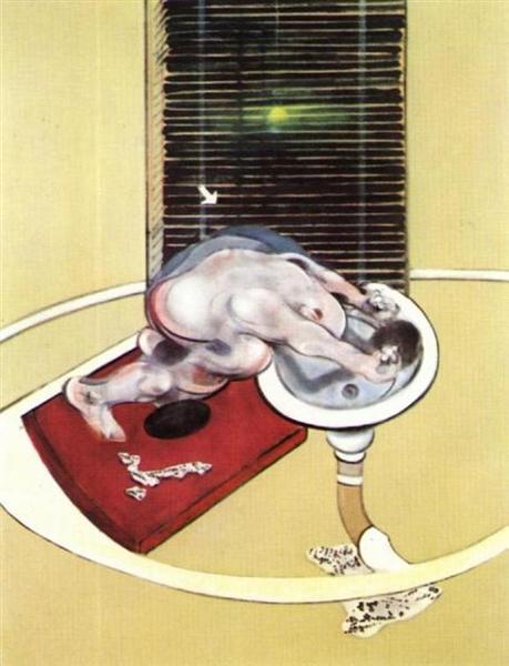 Figure at a washbasin, 1976 - Francis Bacon