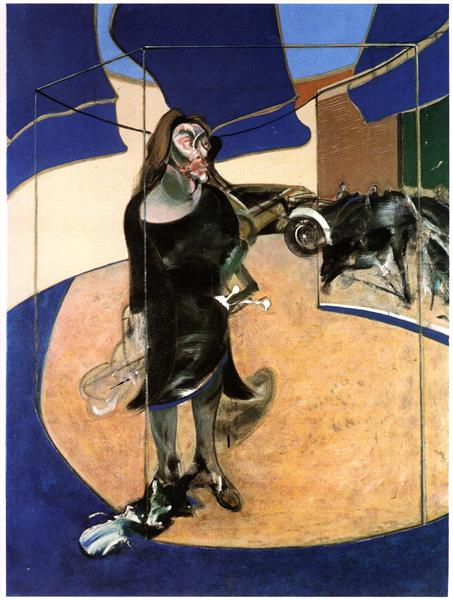 Portrait of Isabel Rawsthorn standing in a street in soho, 1967 - Francis Bacon