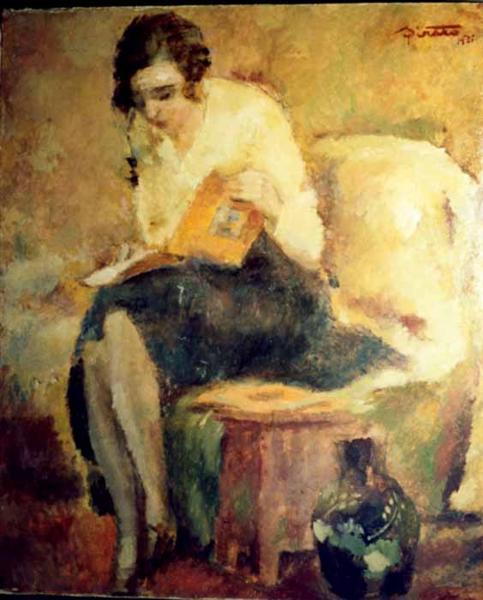 Woman Reading - Франсиск Ширато