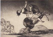 Abducting horse - Francisco de Goya