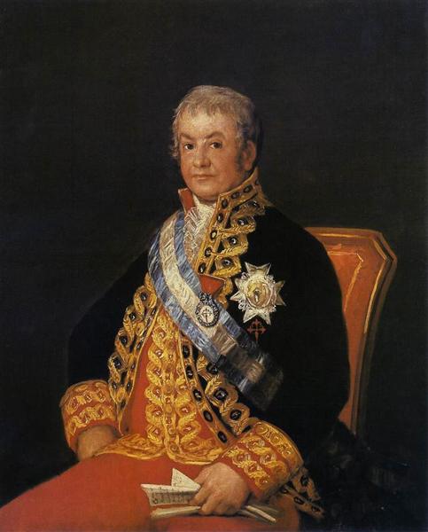 Portrait of José Antonio, Marqués de Caballero, 1807 - Francisco Goya