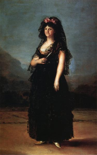 Queen María Luisa Wearing a Mantilla, 1799 - Francisco Goya