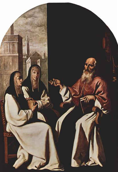 St. Jerome with St. Paula and St. Eustochium, 1638 - 1640 - Francisco de Zurbarán