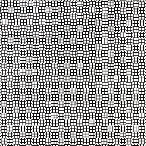 Untitled (Verticals and Horizontals), 1970 - Francois Morellet