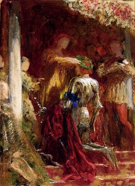 Victory, A Knight Being Crowned With A Laurel-Wreath - Frank Bernard Dicksee