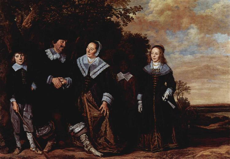 Family Group in a Landscape, c.1648 - Frans Hals