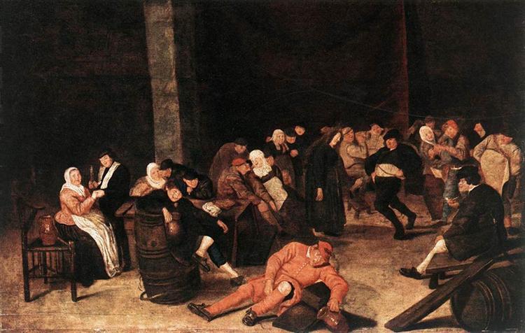 Peasants At A Wedding Feast - 哈爾斯