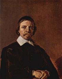 Portrait of a Man, possibly a minister - Frans Hals