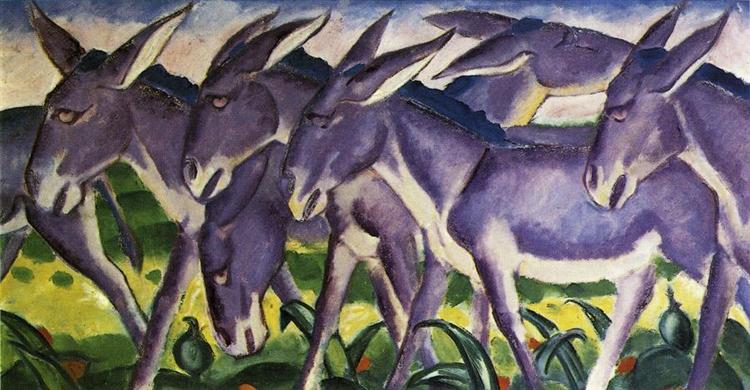 Donkey Frieze, 1911 - Франц Марк