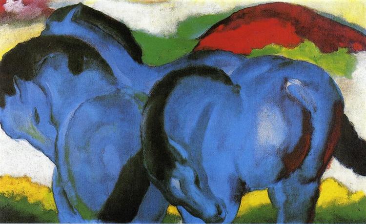 The Little Blue Horses, 1911 - Франц Марк
