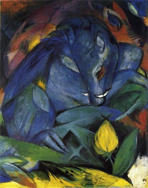 Wild Pigs (Boar and sow), 1913 - Franz Marc