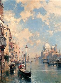The Grand Canal, Venice - Франц Рихард Унтербергер