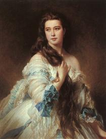 Portrait of Madame Rimsky-Korsakov, Varvara Dmitrievna Mergassov - Франц Ксавер Винтерхальтер