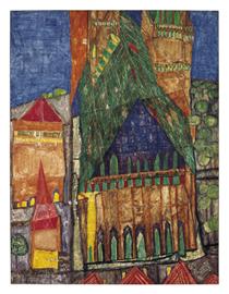 104 Cathedral I - Friedensreich Hundertwasser