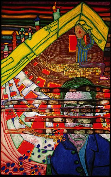 622 Mourning Schiele, 1965 - Friedensreich Hundertwasser