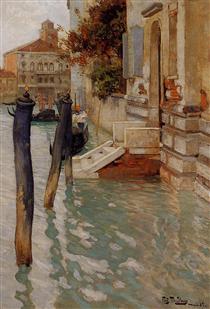 On the Grand Canal, Venice - Frits Thaulow