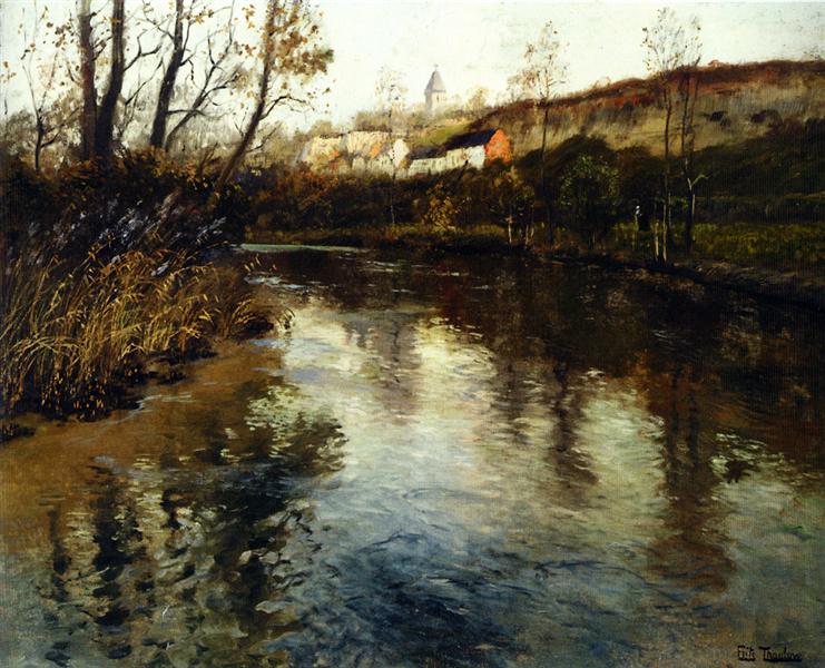 River Landscape - Frits Thaulow