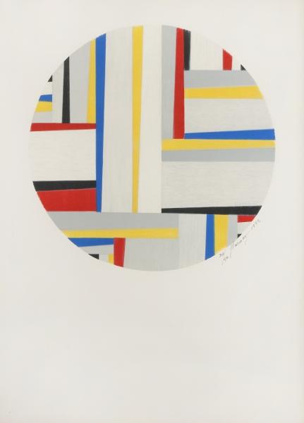 Relational Painting, Tondo #49, 1952 - Fritz Glarner