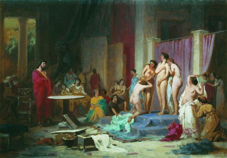 Apelles chooses nudes - Fyodor Bronnikov