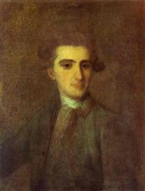 Portrait of N.E.Struisky - Fyodor Rokotov