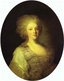 Portrait of Praskovya Nikolayevna Lanskaya - Фёдор Рокотов