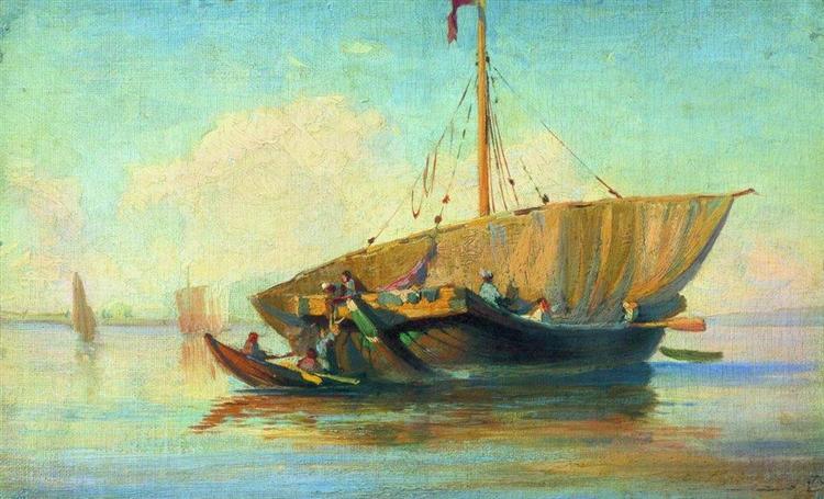 Лодка, 1870 - Фёдор Васильев