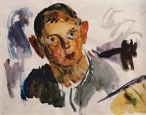 Portrait of a boy - Georges Bouzianis