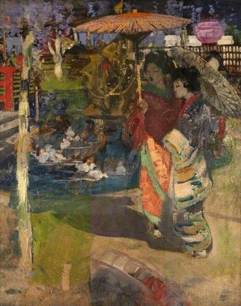 In a Japanese Garden, 1894 - Джордж Генрі