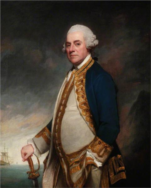 Admiral Sir Charles Hardy (c.1716–1780), 1780 - Джордж Ромни