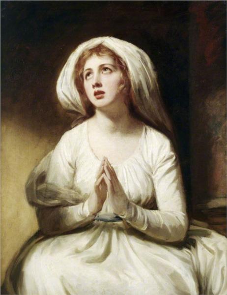 Emma Hart at Prayer, 1786 - Джордж Ромни