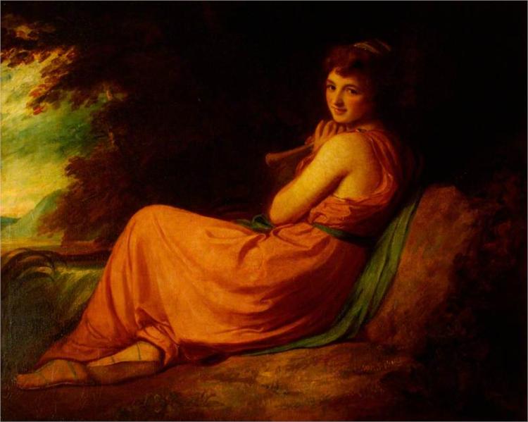 Emma Hart (c.1765–1815), Lady Hamilton, as Calypso, 1792 - George Romney