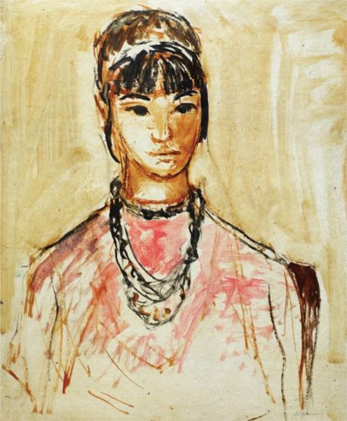 Girl with Beads, c.1969 - George Stefanescu