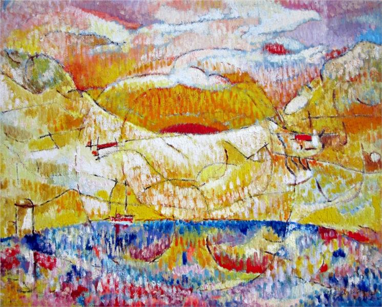 Marine at Sunrise, 1994 - George Stefanescu - WikiArt.org