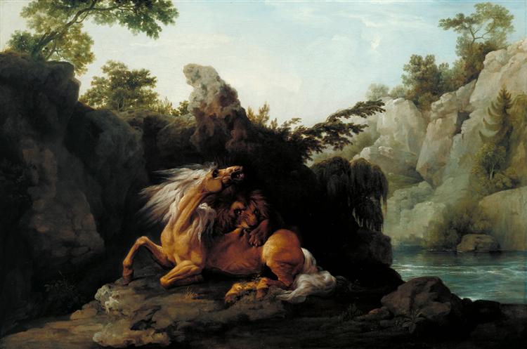 Horse Devoured by a Lion - Джордж Стаббс