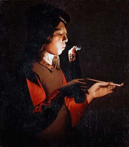 Smoker, 1646 - Жорж де Латур