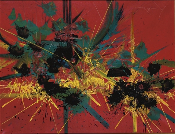 Rupture frenetique, 1990 - Georges Mathieu