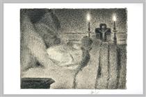 Anaïs Faivre Haumonté on her deathbed - Georges Seurat